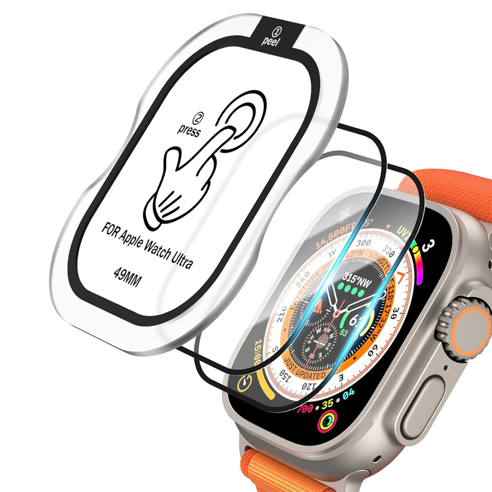 Apple Watch Ultra 3 49mm Glass Screen Protector Alignment Kit by SwiftShield (2 Pack)