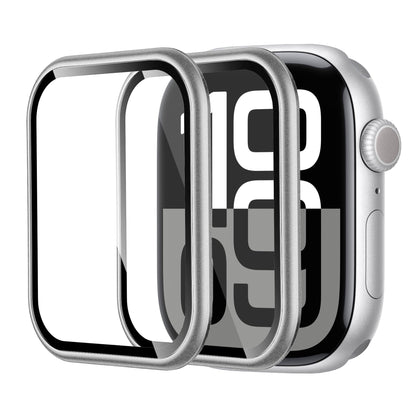Apple Watch Series 11 (46mm) Glass Screen Protector Alignment Kit by SwiftShield (2 Pack - Silver)