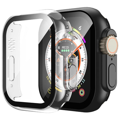 Apple Watch Ultra 3 49mm Case with Glass Screen Protector by Swiftshield (2 Pack - Black + Clear)