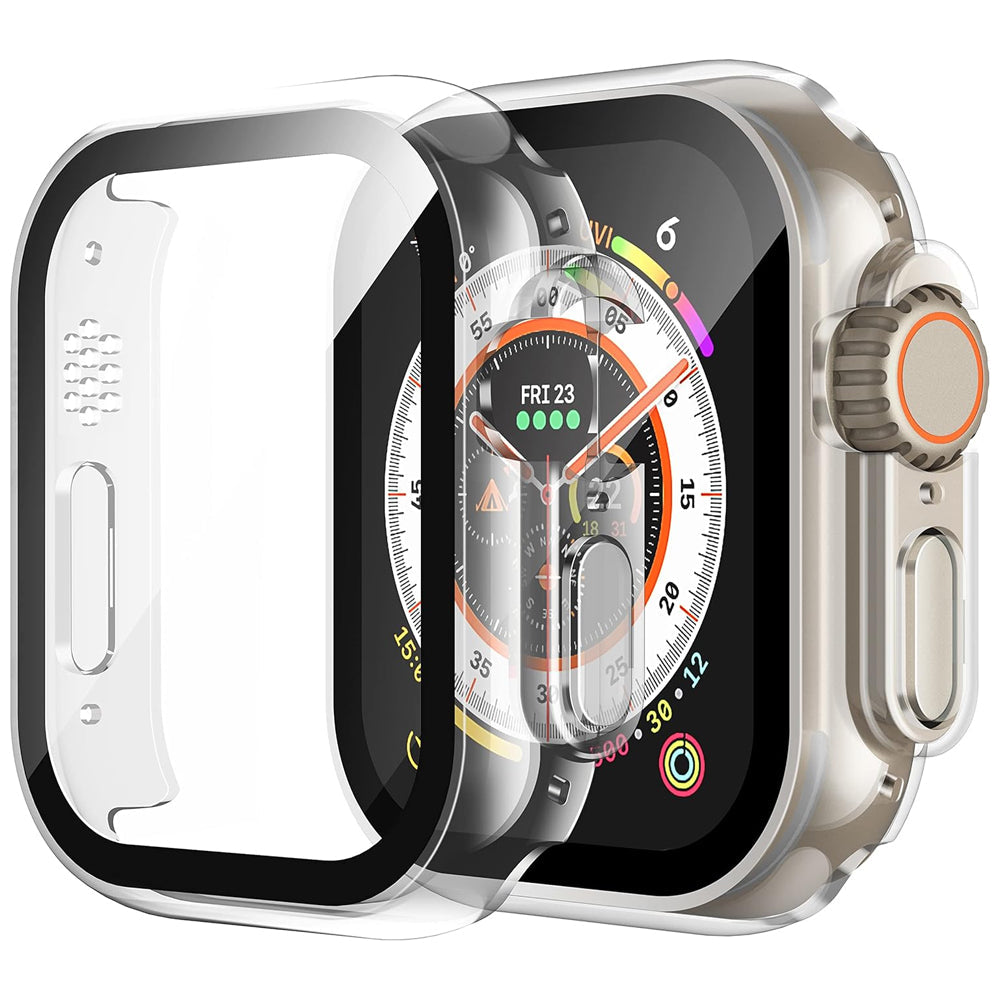 Apple Watch Ultra 3 49mm Case with Glass Screen Protector by Swiftshield (2 Pack - Clear)
