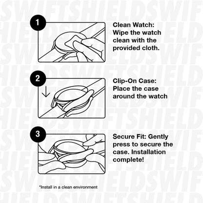 Apple Watch SE Series 2 40mm Case with Glass Screen Protector by SwiftShield (2 Pack - Black)