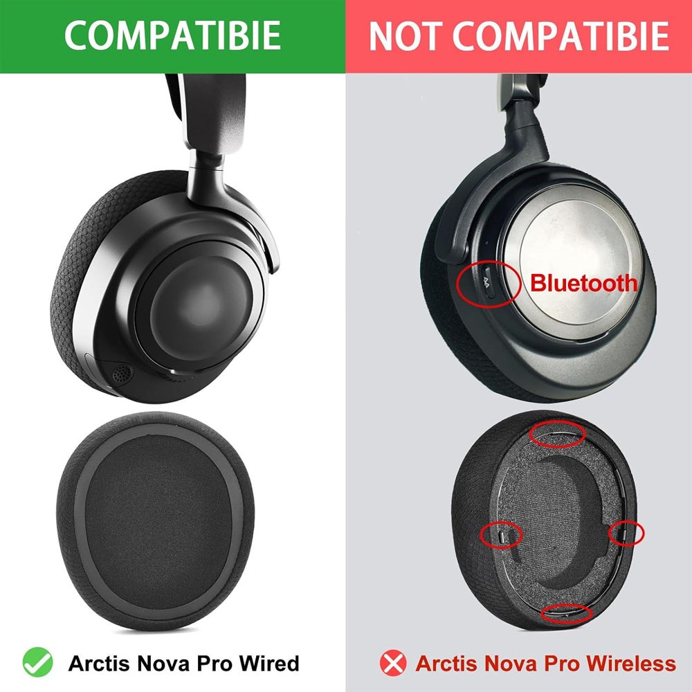 Earphone Pad Replacements for SteelSeries Arctis Nova 7X
