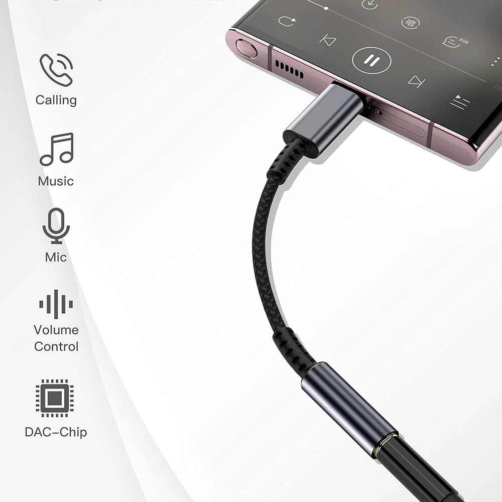 Samsung S24 Compatible Type C to Aux Adapter