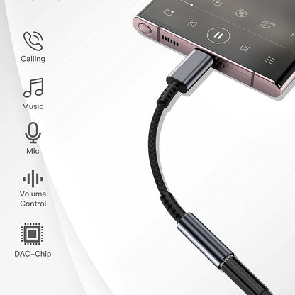 Samsung S24 Compatible Type C to Aux Adapter