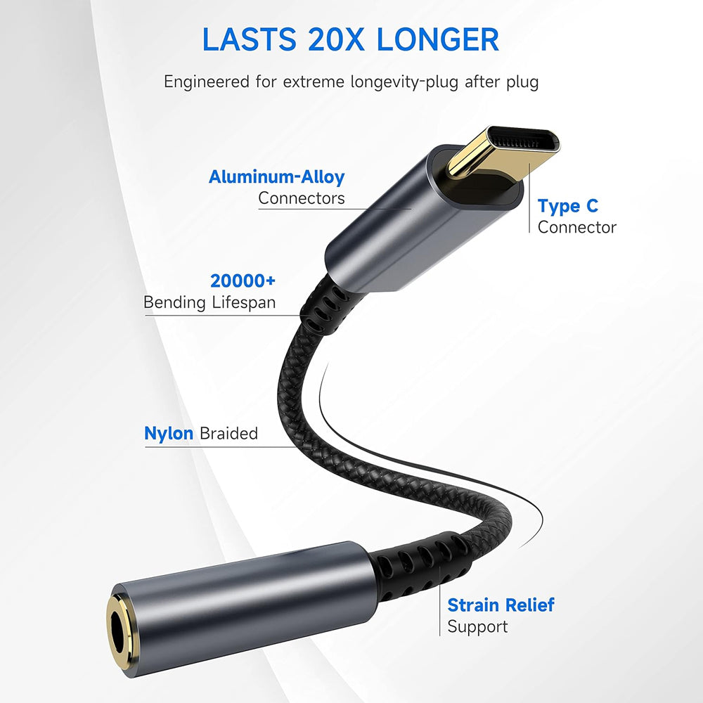 Samsung S24 Compatible Type C to Aux Adapter