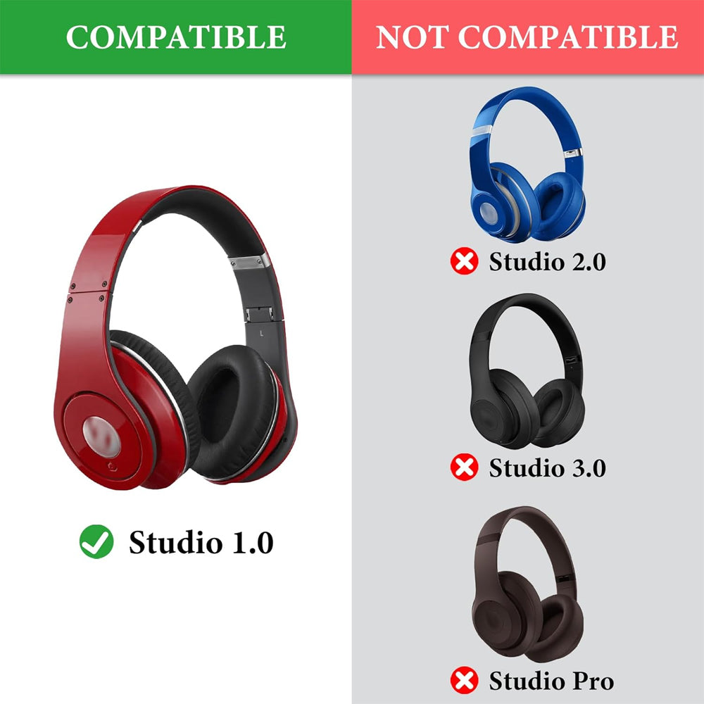 Replacement Ear Pads Compatible with Dr Dre Beats by Dre Solo 1.0