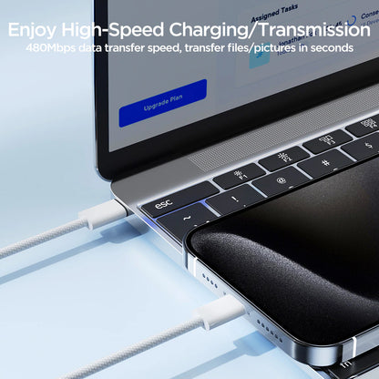 USB Type-C to Lightning - White