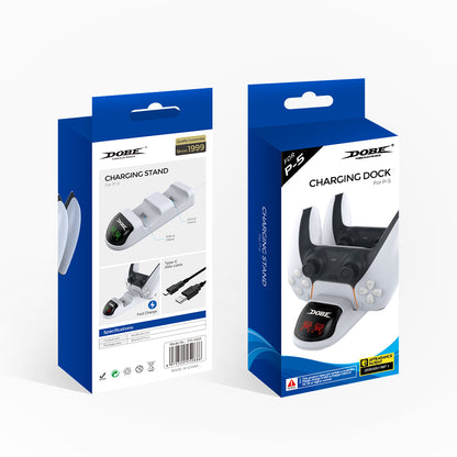 DOBE Dual PS5 Controller Compatible Charging Dock