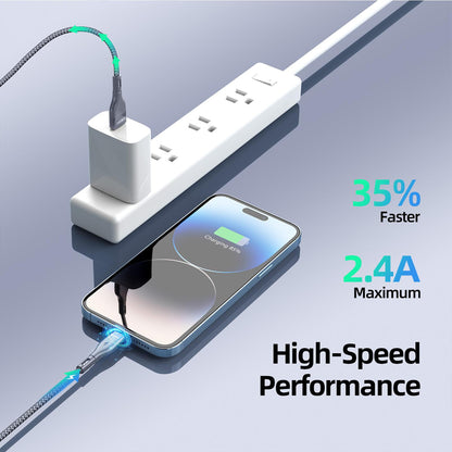 High-Density USB-A to Lightning cable (2m)