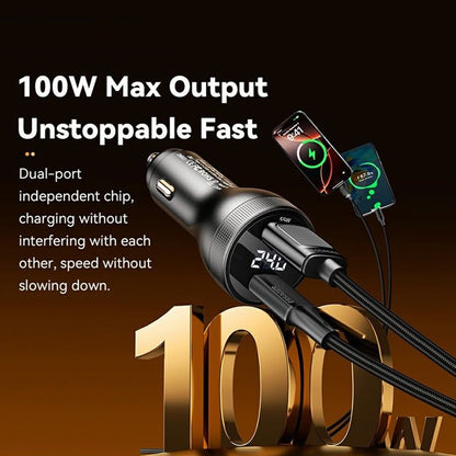 Fast Car Charger 100W (USB-A + USB-C) Essager
