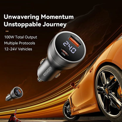 Fast Car Charger 100W (USB-A + USB-C) Essager