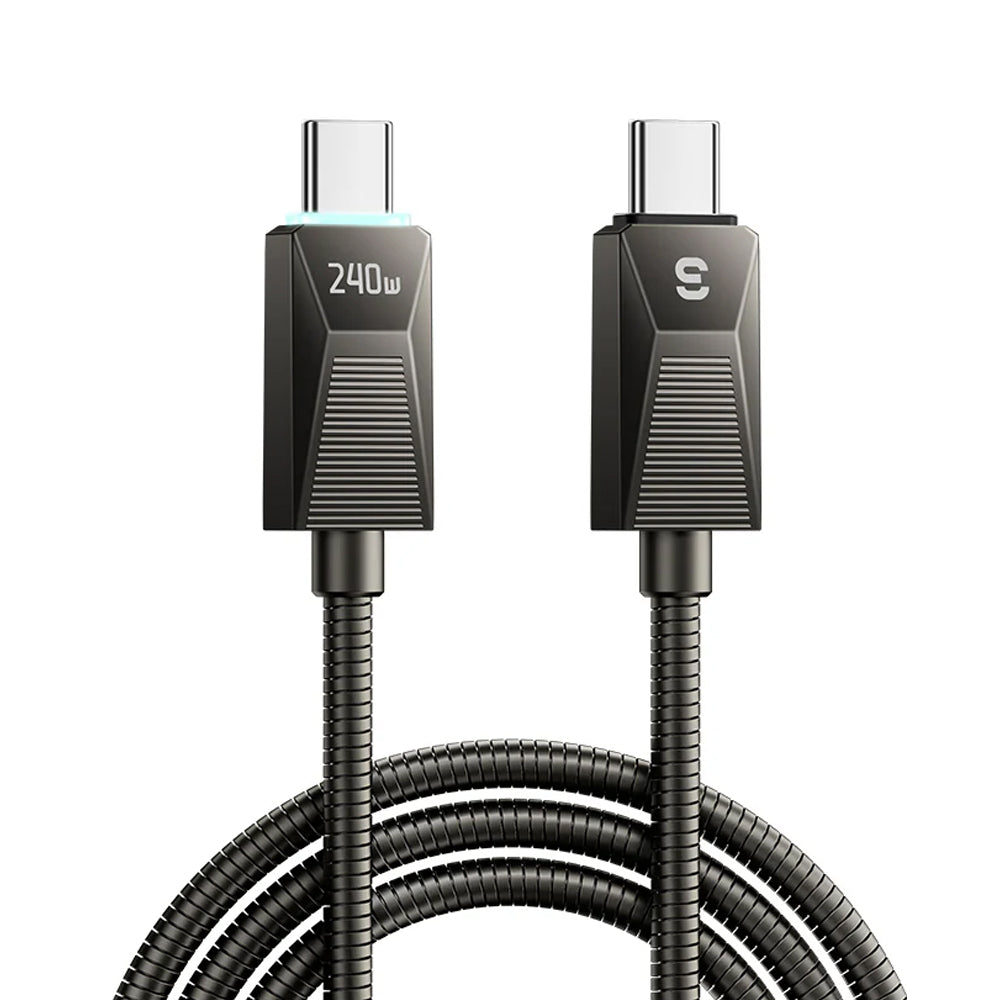 240W led display USB-C to USB-C Cable (2M) - Essager Fast Charger