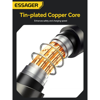 240W led display USB-C to USB-C Cable (2M) - Essager Fast Charger