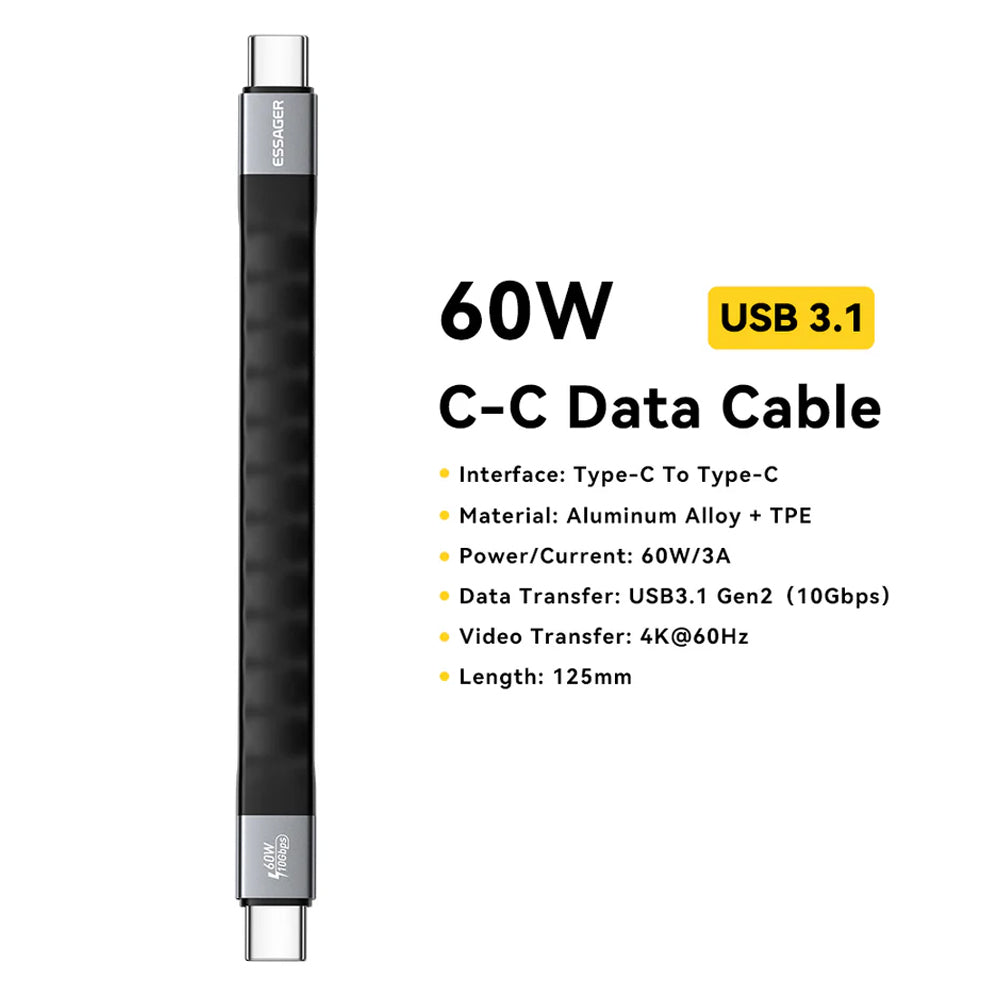 Essager 60W 4K Video Data Transfer USB-C to USB-C cable