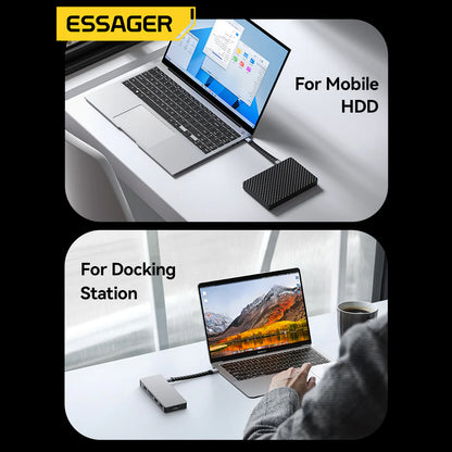 Essager 60W 4K Video Data Transfer USB-C to USB-C cable