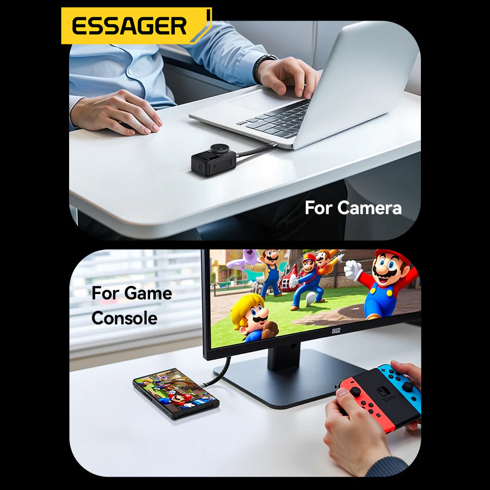 Essager 60W 4K Video Data Transfer USB-C to USB-C cable