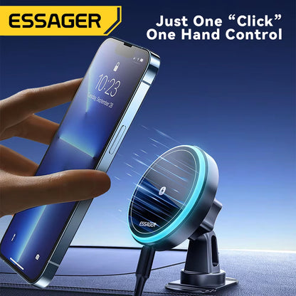 Fast Wireless Magsafe Compatible Air Vent Car Charger / Holder (15W) - ESSAGER