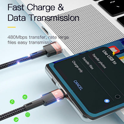 USB-C Fast Charger cable 66W for Samsung and iPhone
