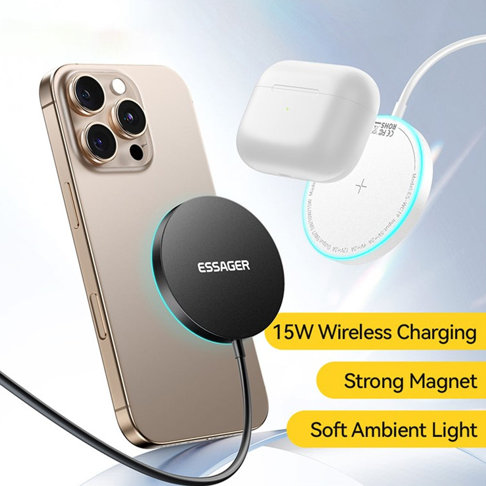 Magnetic Wireless Charger 15W (Magsafe Compatible) - ESSAGER