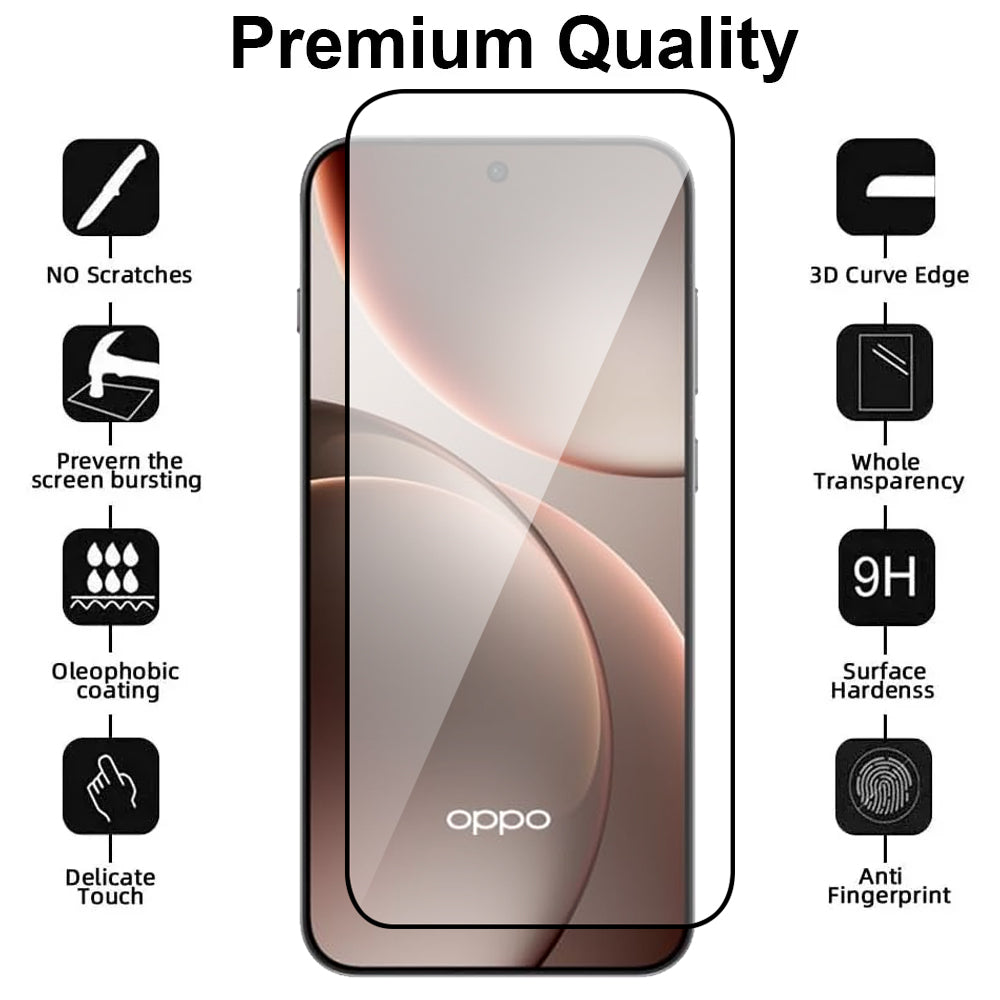 Full Glass Screen Protector for OPPO Find X9