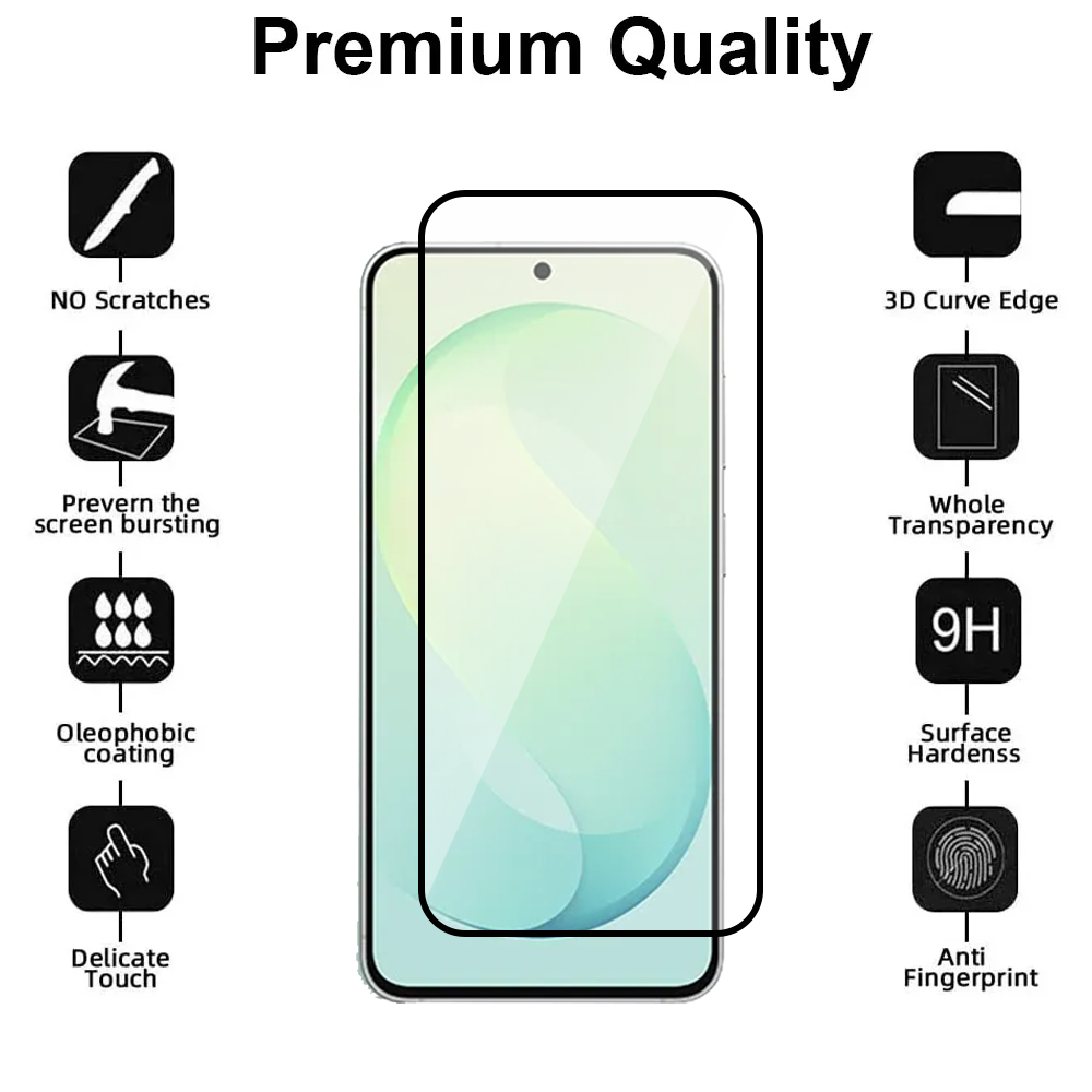 Full Cover Glass Screen Protector for Samsung Galaxy S26 FE