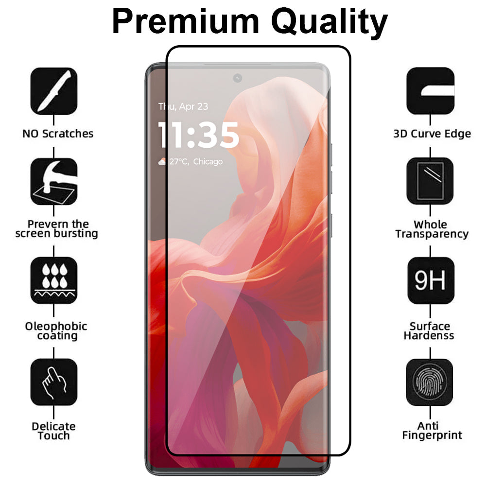 Full Cover Glass Screen Protector for Motorola Moto G85
