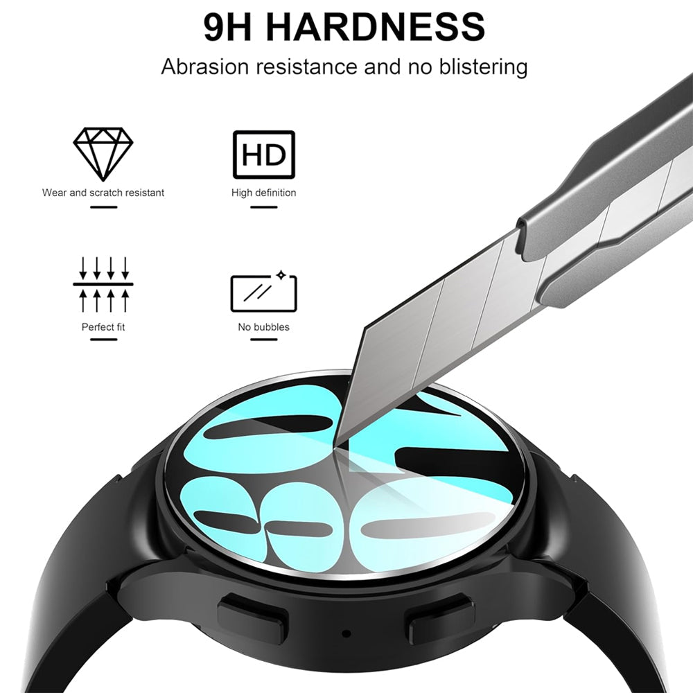 Samsung Galaxy Watch 6 44mm Glass Screen Protector Alignment Kit by SwiftShield (2 Pack - Clear)