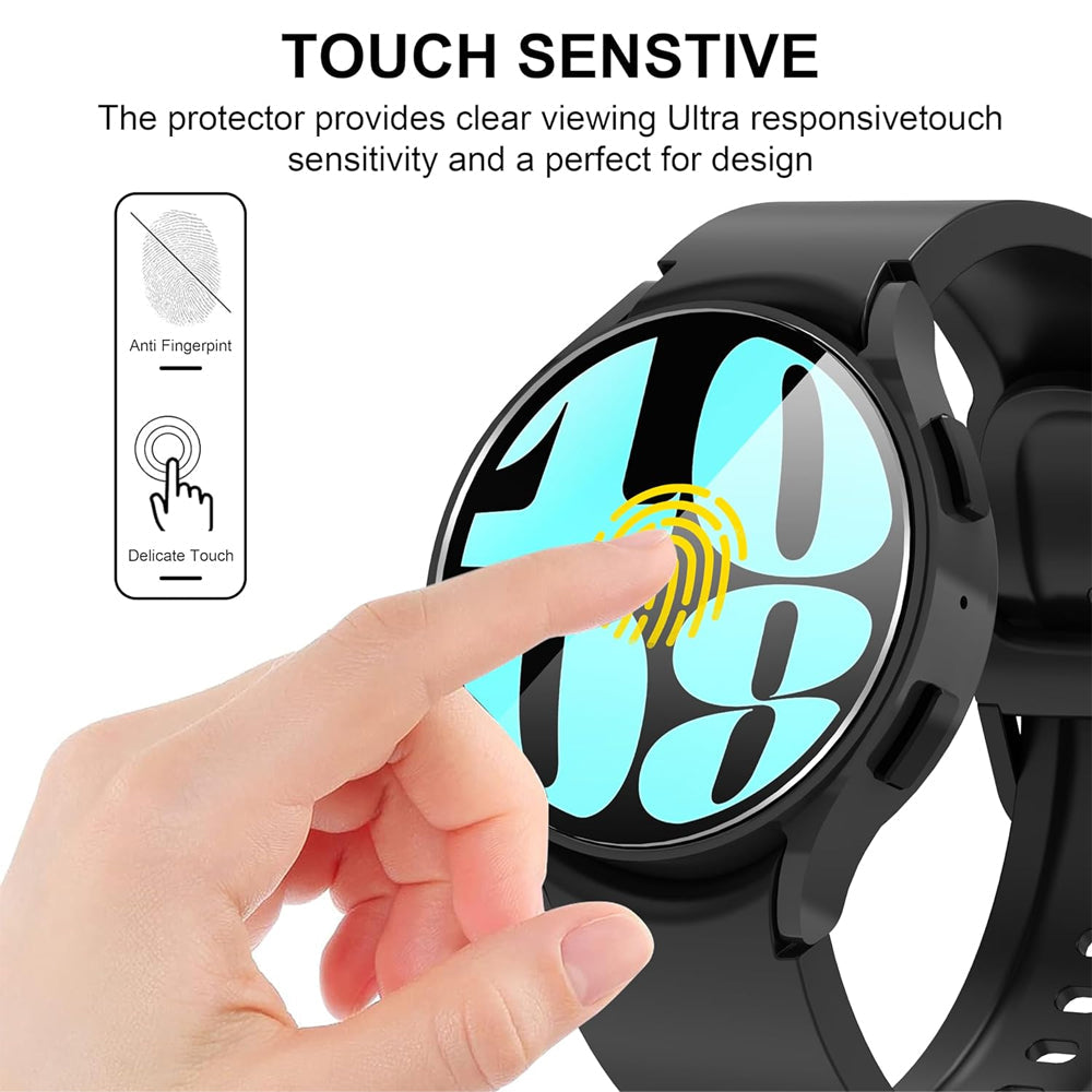 Samsung Galaxy Watch 9 44mm Glass Screen Protector Alignment Kit by SwiftShield (2 Pack - Clear)