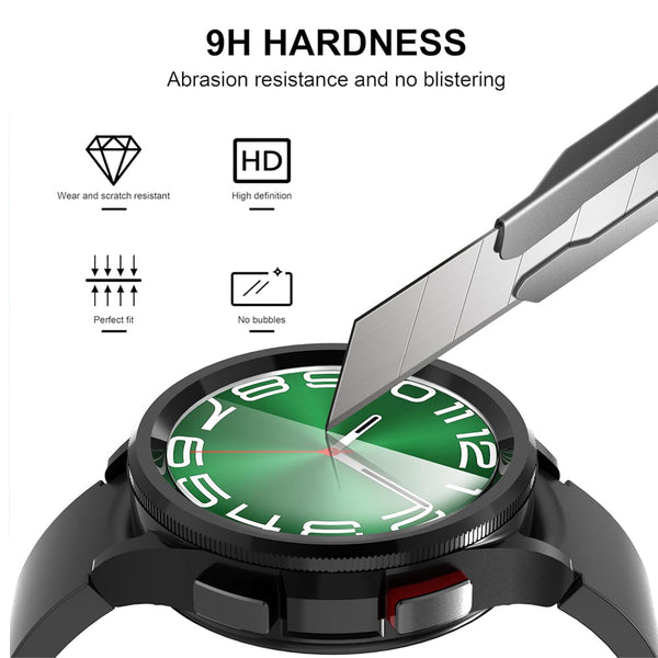 Samsung Galaxy Watch 5 44mm Glass Screen Protector Alignment Kit by SwiftShield (2 Pack - Clear)