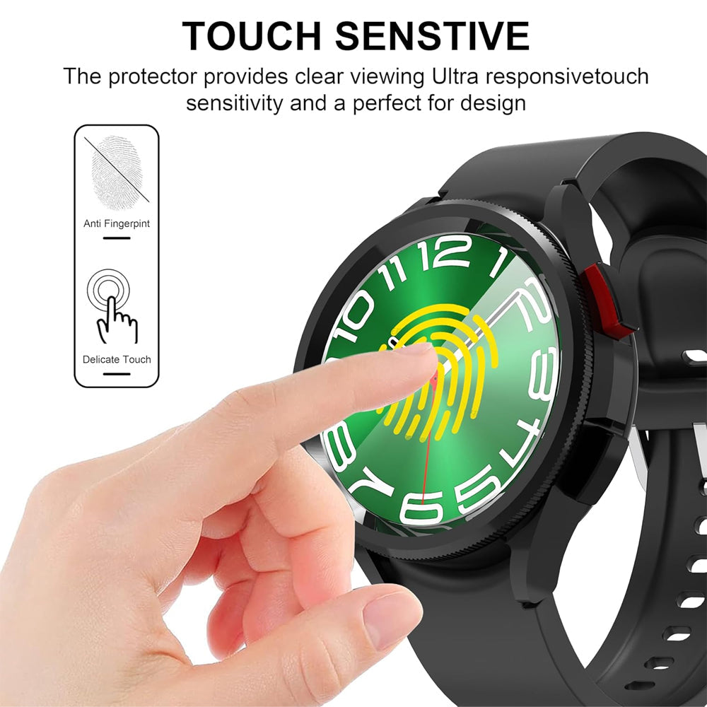 Samsung Galaxy Watch 5 44mm Glass Screen Protector Alignment Kit by SwiftShield (2 Pack - Clear)