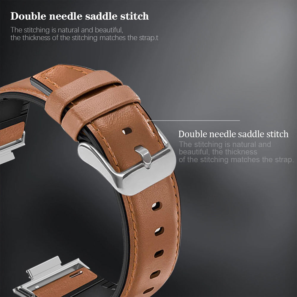 Leather-PU Hybrid Strap for Samsung Galaxy Watch 8 (44mm)