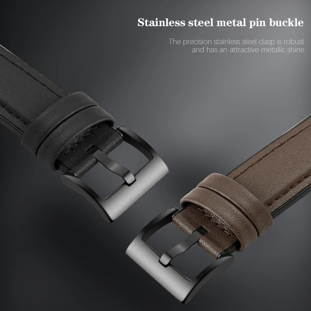 Leather-PU Hybrid Strap for Samsung Galaxy Watch 8 (44mm)