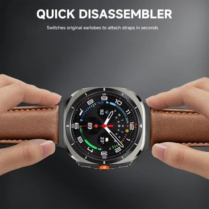 Leather-PU Hybrid Strap for Samsung Galaxy Watch 8 (44mm)