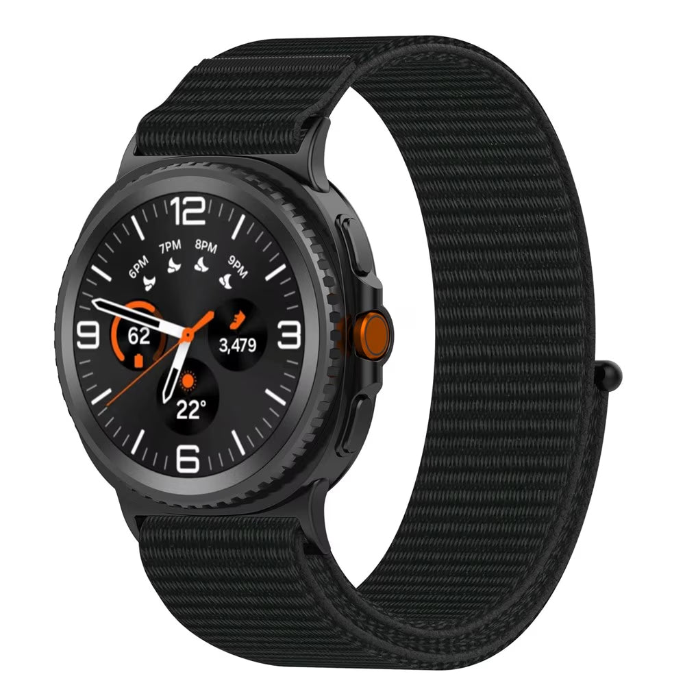 Nylon Velcro Strap for Samsung Galaxy Watch 8 (44mm)