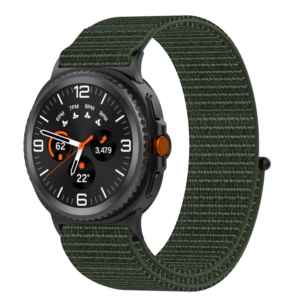 Nylon Velcro Strap for Samsung Galaxy Watch 8 (44mm)