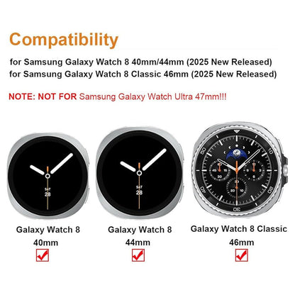 Nylon Velcro Strap for Samsung Galaxy Watch 8 (44mm)