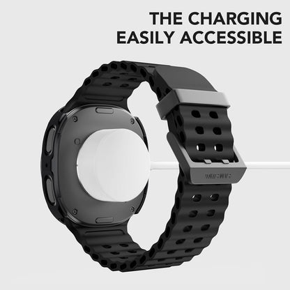 Samsung Galaxy Watch 8 40mm Case with Glass Screen Protector by SwiftShield (2 Pack - Clear)