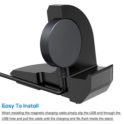 Fast Charger USB-A Metal Dock with Stand Holder for Samsung Galaxy Watch 6 Classic