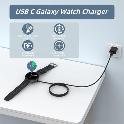 Fast Charger USB-C  Metal Dock with Stand Holder for Samsung Galaxy Watch Ultra