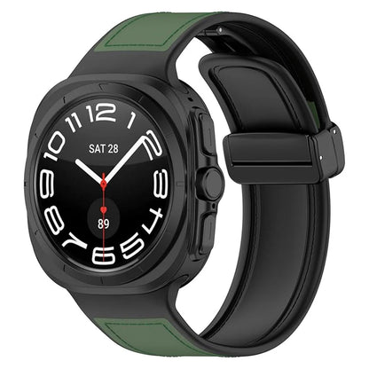 Leather-PU Hybrid Strap for Samsung Galaxy Watch Ultra