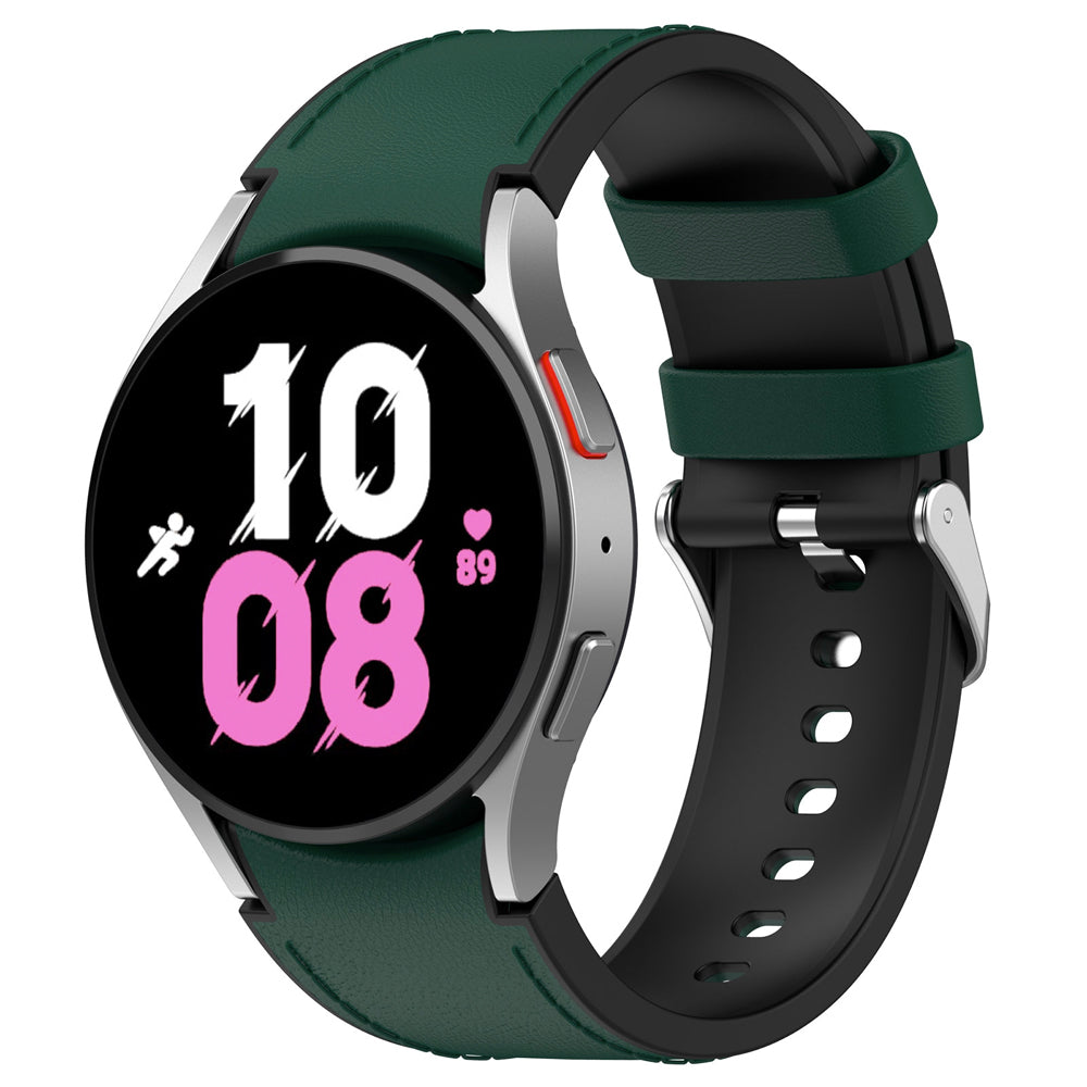 Leather Hybrid No Gap Strap for Samsung Galaxy Watch 4