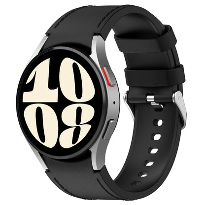 Leather Hybrid No Gap Strap for Samsung Galaxy Watch 7 44mm