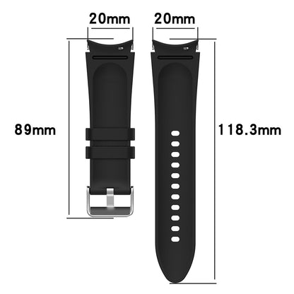 Leather Hybrid No Gap Strap for Samsung Galaxy Watch 4