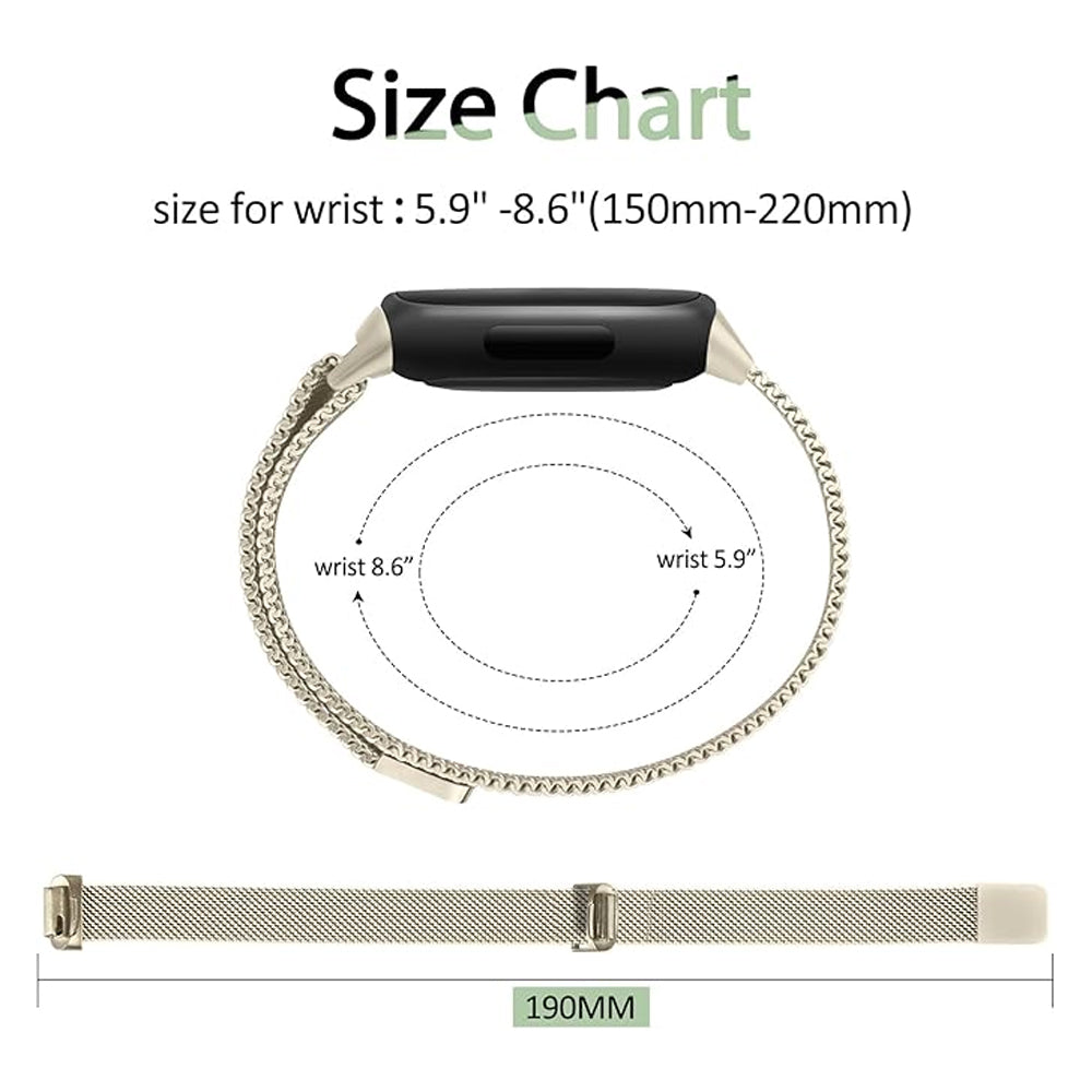Milanese Metal Strap for Fitbit Inspire 3