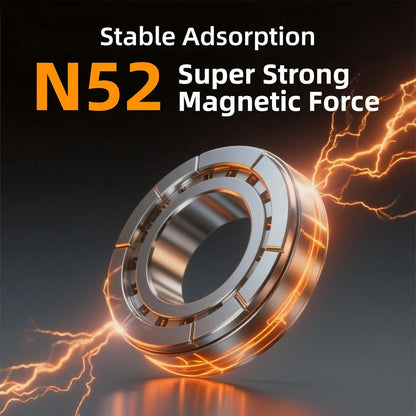 Magnetic Car Phone Holder with Strong Suction & 360° Rotation – Dashboard & Windshield Mount