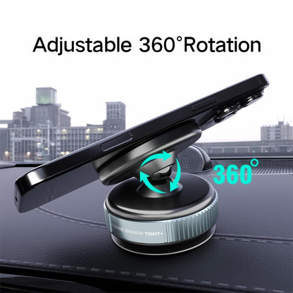 Foldable Magnetic Car Phone Holder with Strong Vacuum Suction – 360° Rotatable Magsafe Compatible