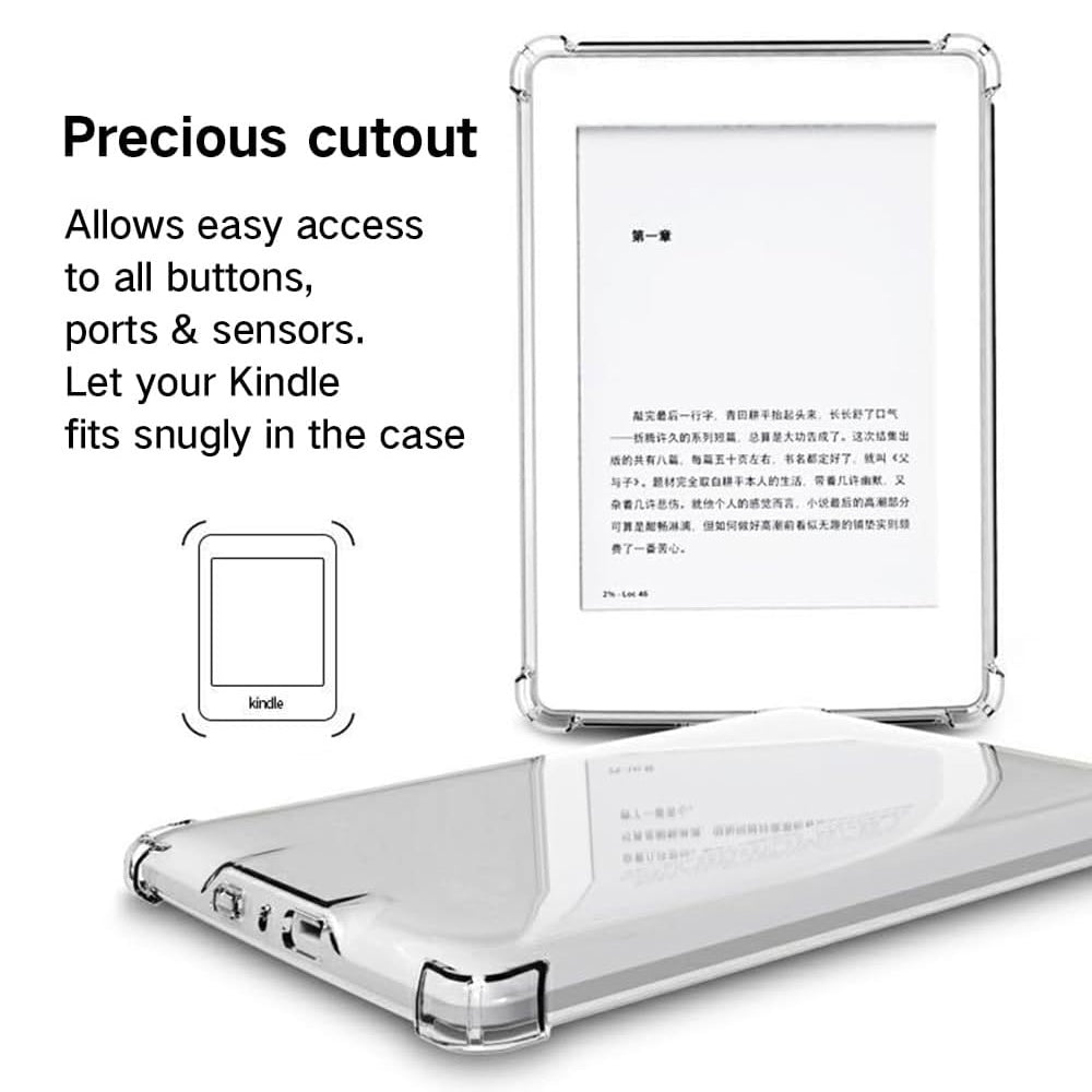 Clear Bumper Case for Kindle Paperwhite 12th Gen 7" (2024)