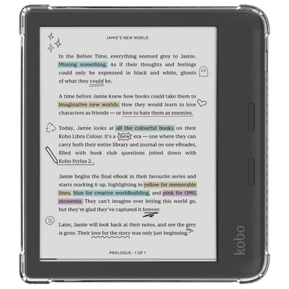 Clear Bumper Case for Kobo Libra 2 7"
