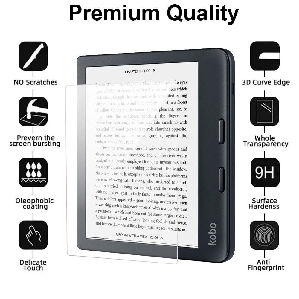 Glass Screen Protector for Kobo Libra 2