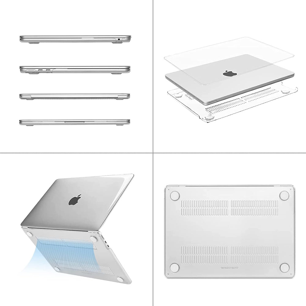 Clear Hard Case for Macbook Air 13.6" (2022 - 2024)